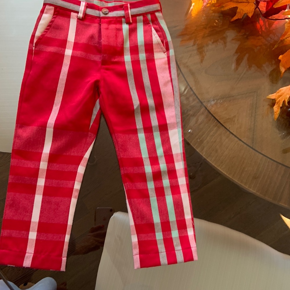 Boys plaid tartan pants